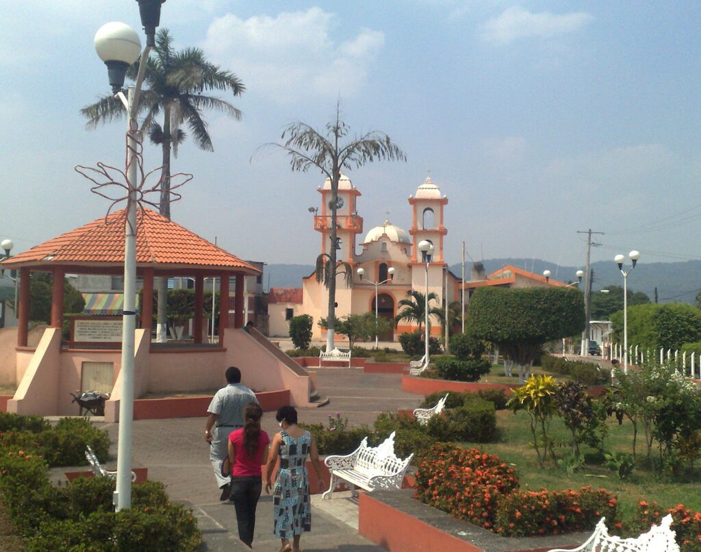 Centro del pueblo en Acatlán de Pérez Figueroa, Oaxaca