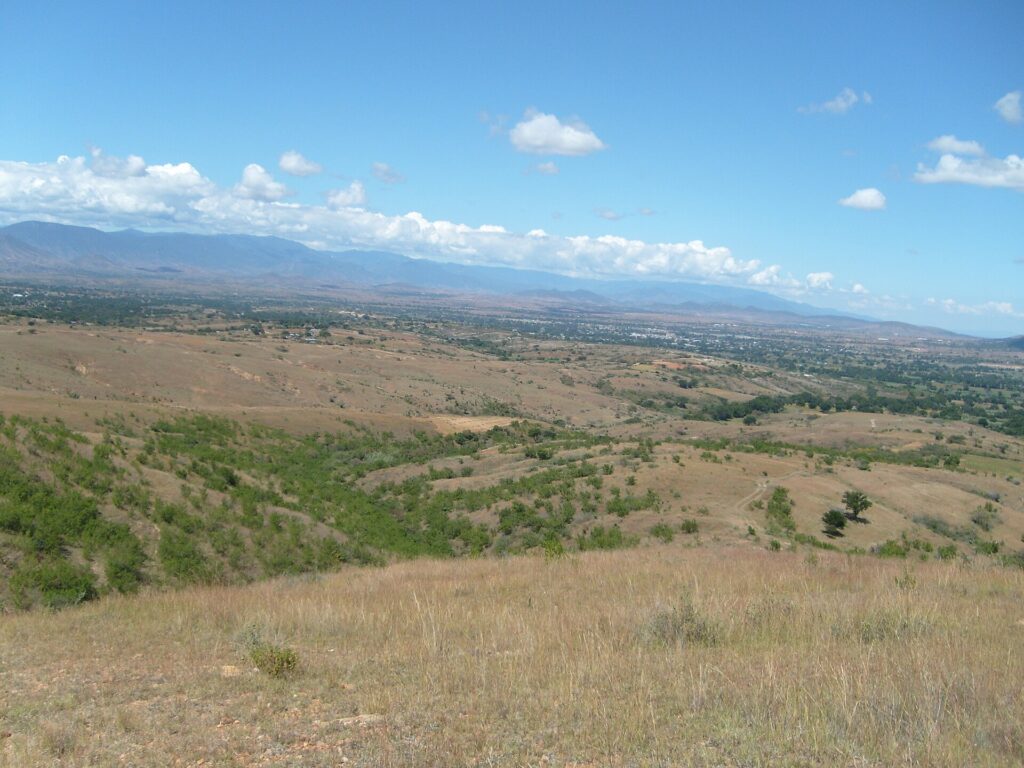 Vista del valle en Heroica Ciudad de Ejutla de Crespo, Oaxaca