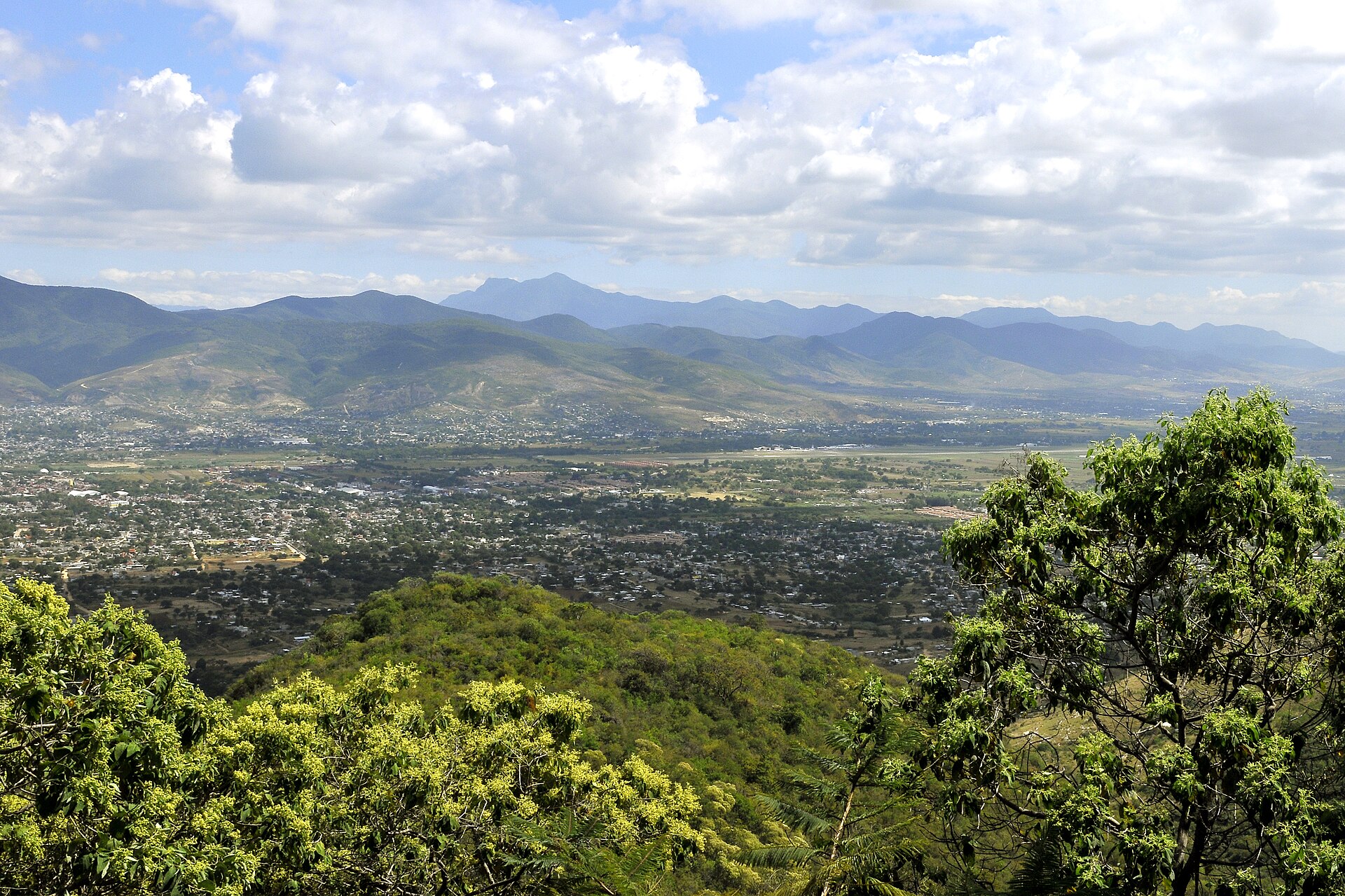 Vista panorámica de la ciudad en Oaxaca de Juárez, Oaxaca