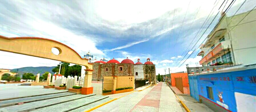 Vista del pueblo en San Dionisio Ocotepec, Oaxaca