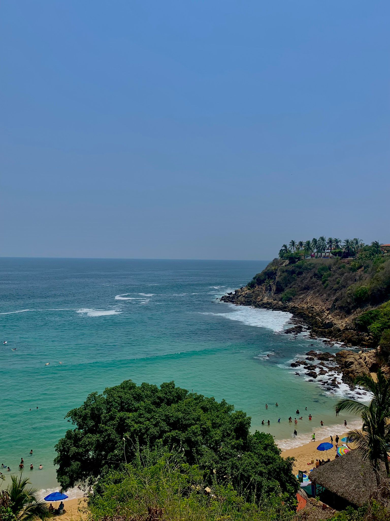 Playa Carrizalillo en Puerto Escondido en San Pedro Mixtepec, Oaxaca