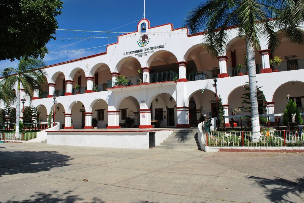 Palacio municipal en San Pedro Pochutla, Oaxaca