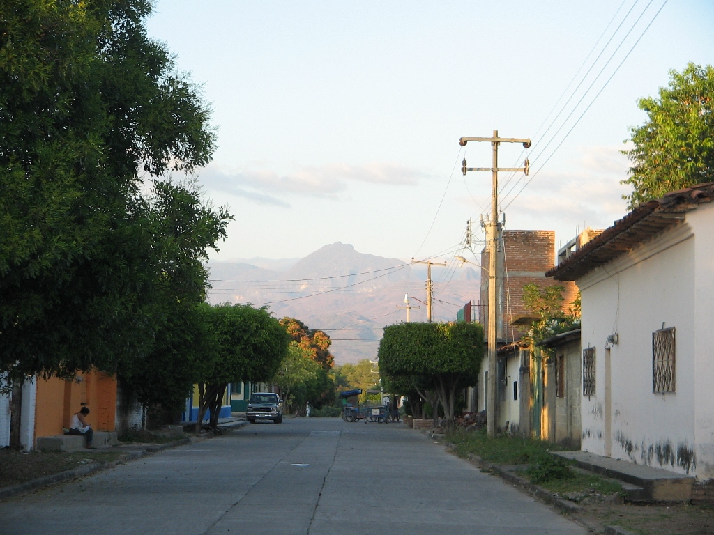 Vista del pueblo en Santo Domingo Zanatepec, Oaxaca
